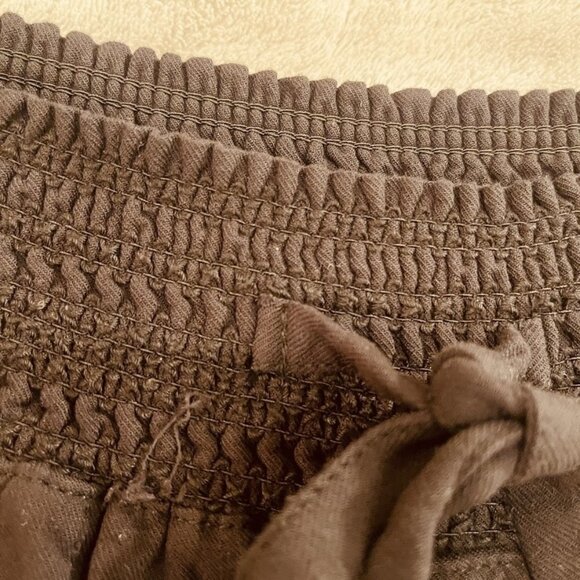 Ci Sono Pants Womens Large Smocked Waist Pull On Jogger Pockets Rayon Casual - Picture 6 of 16